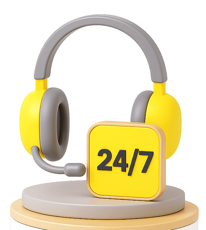 24/7 support team ready to help P2P users
